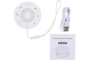 Yechiry 30 Soothing Sounds White Noise Sound Machine, Portable Sleep Aid, Rechargeable Sound Device with 5 Colors Night Light