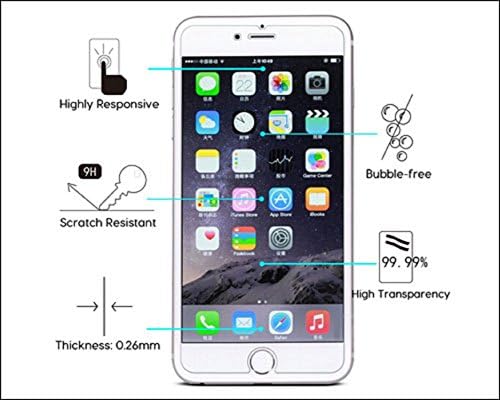 [3 Pack] Tempered Glass Screen Protector for iPhone 7 Plus - 3D Touch Enabled - Glass Screen Protection 5.5" 2.5D Ultra Clear 2016