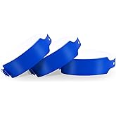 Wristall Navy Blue Plastic Wristbands 100 Pack - Colored Wristbands for Events, Vinyl Wrist Bands of Party Custom Plastic Bracelets Wristbands Waterproof Wrist Bands Arm Bands for Events Concerts
