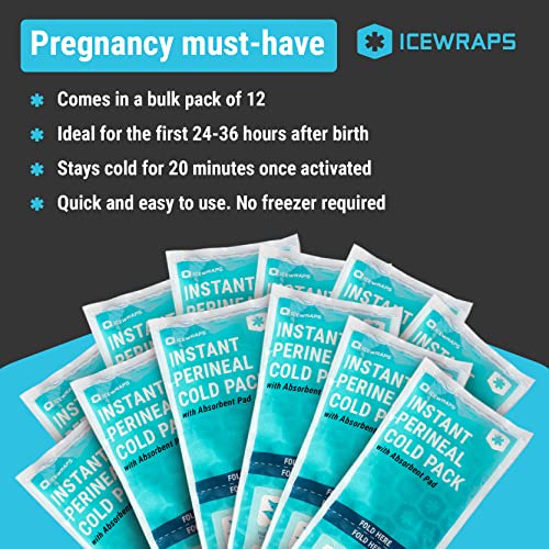 ICEWRAPS Instant Postpartum Pads for Women After Birth Perineal Ice