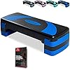 arteesol-Aerobic-Step-Stepper-Exercise-Step-Platform-Adjustable-3-Level-Non-Slip-Surface-Workout-Stepper-Shock-Absorb-Fitness-Training-Step-Strong-Grip-with-Risers Aerobic Stepper