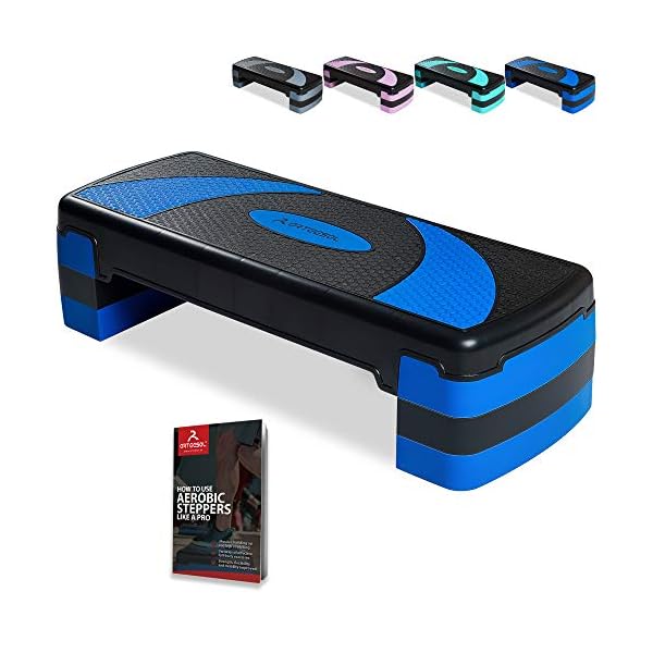 arteesol-Aerobic-Step-Stepper-Exercise-Step-Platform-Adjustable-3-Level-Non-Slip-Surface-Workout-Stepper-Shock-Absorb-Fitness-Training-Step-Strong-Grip-with-Risers Aerobic Stepper
