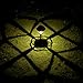 Solpex 6 Pack Solar Pathway Lights - Solar Powered Outdoor Metal & Glass Garden Lights, Waterproof for Patio, Yard, Lawn and Garden (Warm White)
