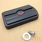 Black Harley Davidson Touring Softail Brake Pedal Large Pad H-D Willie G. Skull