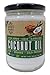 Nature's Organics Raw Organic Cold Pressed Extra Virgin Coconut Oil Glass Jar, 532.2 mL/18 oz.