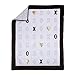 NoJo NoJo - XOXO - 4-Piece Crib Bedding Set, Black, White, Gold