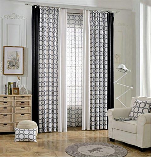 GYMNLJY Window Drapes linen Blackout drape Solid Thermal Room Darkening Noise Reducting Curtains for Bedroom 1.5 2.8m (1 panels)