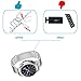 LDFAS Galaxy Watch 46mm Band, Quick Release Stainless Steel Metal Link Bracelet 22mm Watch Strap Compatible for Samsung Galaxy Watch 46mm, Gear S3 Frontier/Classic, Silver