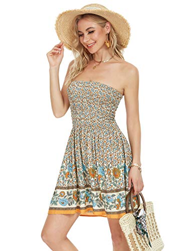 Beige tube top short dress Clearance
