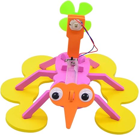 Amazon プラスチック製 科学技術 科学実験 風力玩具 スパイダー模型 組み立て Diy 知育玩具 電気 電力 おもちゃ