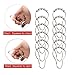 ULG Shower Curtain Hooks 12 Piece Set Roller Rings Rustproof Stainless Steel for Bathroom Home Shower Rods Curtains Liners Polished Chrome