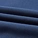 Oubonun Faux Linen Throw Pillow Covers 18x18, Navy Blue Decorative Pillow Cover for Sofa Bed Couch, Set of 2
