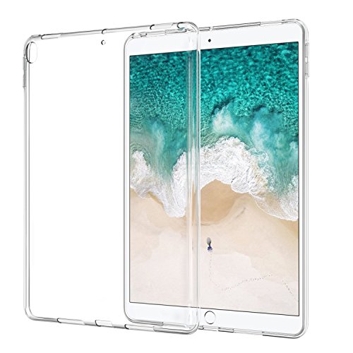 Atic Case Fit iPad Pro 10.5 2017 - Premium Soft Skin Flexible Bumper Transparent TPU Rubber Back Cover Protector Fit Apple iPad Pro 10.5 Inch 2017 Released, Crystal Clear