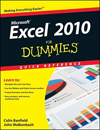 [PDF] Excel 2010 For Dummies Quick Reference 1st Edition