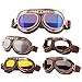 Peicees Vintage Helmet Goggles Motorcycle Goggles Bike Motorcross Pilot Goggle