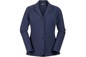 Kerrits Women's Equestrian Stretch Competitor Coat – 3-Snap, Lightweight English Horse Show Jacket, Machine Wash