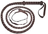 Bull Whip Real Leather Dark Brown BULLWHIP 6 Foot 4 Plait BULL WHIP
