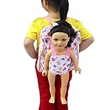 XADP Baby Doll Carrier Backpack Baby Carrier -Storage for Doll Clothes and Accessories- Fits 15 to 18 Inch Dolls