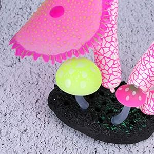 POPETPOP Acquario Decorazioni di Corallo Incandescente Artificiale Pianta di Corallo Ornamenti di Barriera Corallina per…