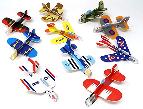 4E's Novelty Mega Assortment of 72 Mini Flying Glider Planes, Great Party Favors Toys for Kids, Holiday & Birthday Parties Supplies Goody Bag Filler