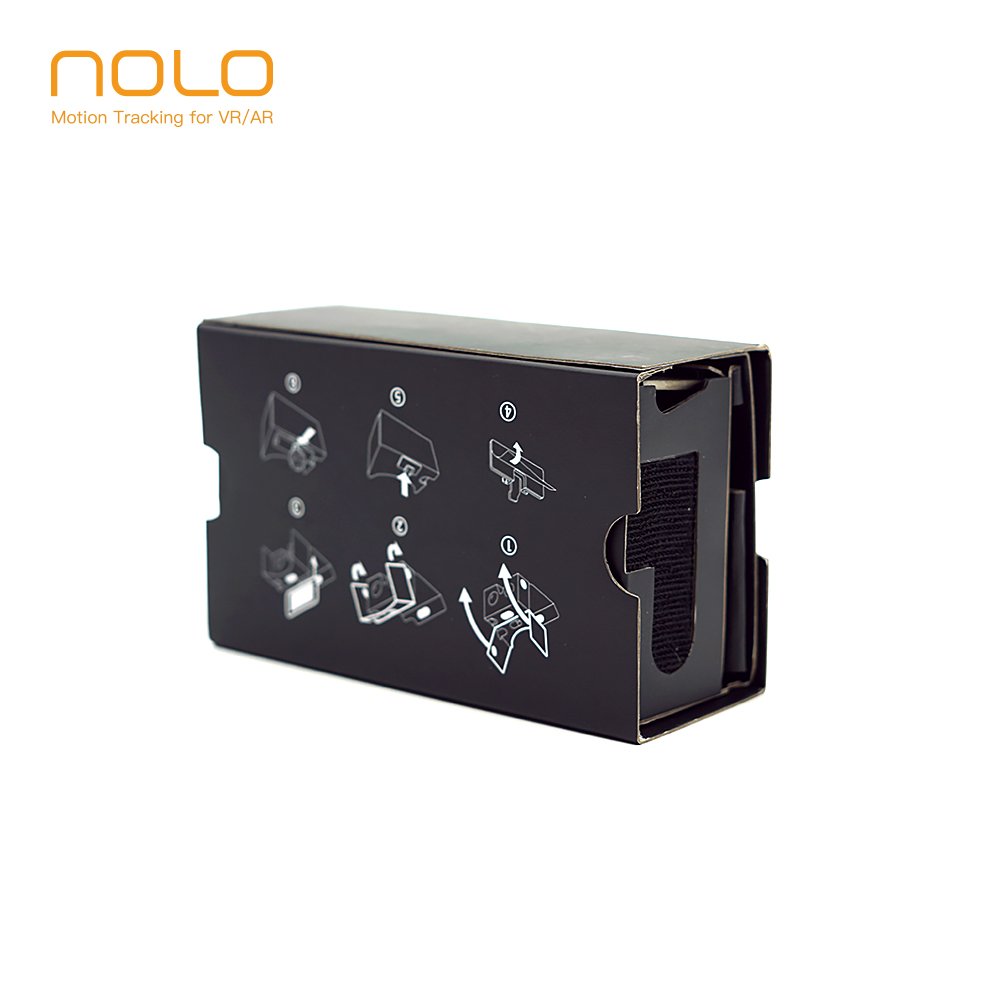 Cardboard vr Virtual Reality Headsets for 360 Videos Movies and Games DIY Kit VR Glasses Compatible with Android and IOS Within 3.5-6 inches New Version Black