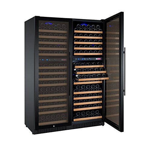 Allavino FlexCount 2X-VSWR172-2BWT 344 Bottle Multi-Zone Wine Refrigerators - Side-by-Side - Black