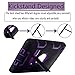 MAKEIT CASE for iPad mini Case, for iPad Mini1/ 2/3 Case, 3in 1 Heavy Duty Full-Body Protection Kickstand Combo Hybrid Impact Silicone Hard Case Cover for iPad mini 1/2/ 3 (Black/Purple)
