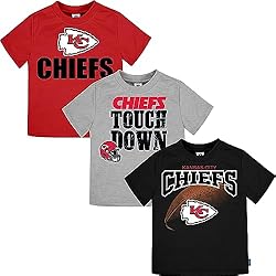 Gerber Unisex Baby NFL 3 Pack Short Sleeve Fan Tee