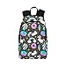 Unique Debora Custom Outdoor Shoulders Bag Fabric Backpack Multipurpose Daypacks for Adult with Design Seamless Pattern With Unicorns Donuts Rainbow