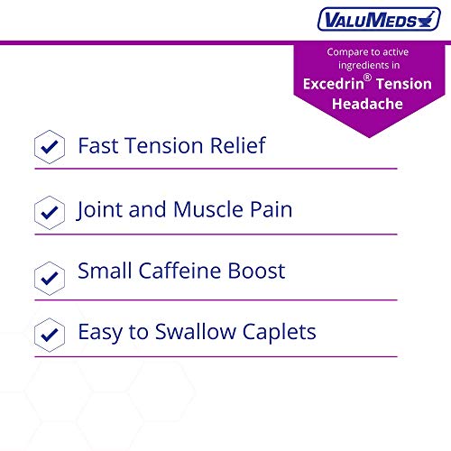 ValuMeds Tension Headache Relief with Acetaminophen 500mg, 100 Caplets