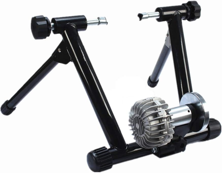 Oureong Indoor Trainer Resistance Indoor Bike Trainer Magnetic Turbo Trainer Variable for Road & Mountain Bicycles Suitable for Mountain and Road Cycling (Color : Black)