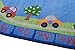ECR4Kids All Around Cars Educational Alphabet Rug for Children, School Classroom Learning Carpet, Oval, 6 x 9-Feet