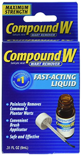 Compound W Wart Remover, Maximum Strength, Fast-Acting Liquid, 0.31 oz