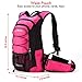 Miracol Hydration Backpack with 2L Water Bladder, Thermal Insulation Pack Keeps Liquid Cool up to 4 Hours, Perfect Outdoor Gear for Skiing, Running, Hiking, Cycling (Peach Pink)