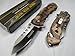 Spring Assisted Opening Rescue Tactical Pocket Folding Stainless Steel Blade Knife Outdoor Survival Camping Hunting - Brown Camo