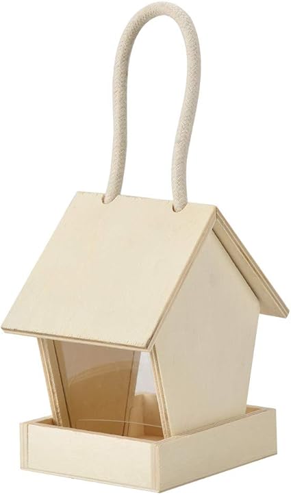Amazon Com Shotbow Small Bird Feeder Wild Bird Wooden Feeder