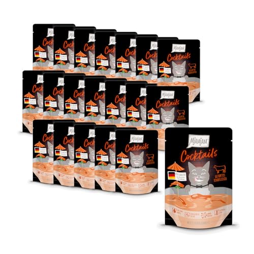 MjAMjAM - Delicious drink for cats - Cocktails – Pulled beef, Pack of 20 (20x40), grain-free