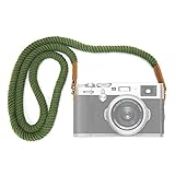 VKO Soft Cotton Camera Neck Strap,Shoulder Strap Compatible for Sony A6000 A6300 A6500 A5100 A5000 RXIR II RX10 X100F X-T20 X-T2 X70 X-Pro2 X-E3 X-E2 X30 XQ2 X100 X100S X100T Camera Green