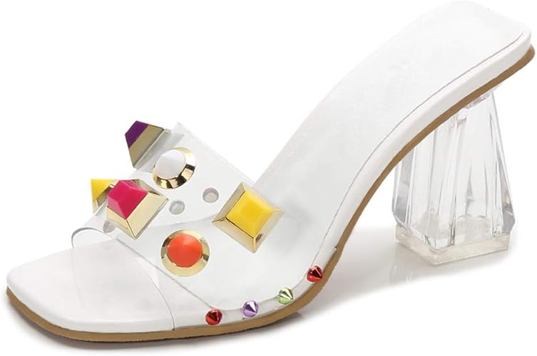 clear shoes with studs