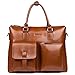 BOSTANTEN Leather Briefcase Laptop Business Vintage Slim Messenger Bags for Men & Women Brown