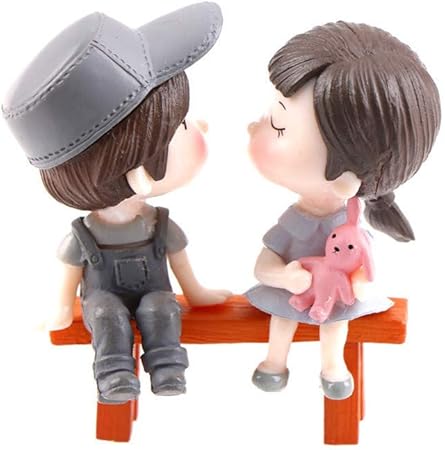 miniature wedding couple doll
