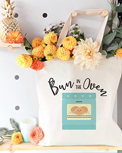 The Cotton & Canvas Co. Bun in the oven Reusable Grocery Bag and Farmers Market Tote Bag