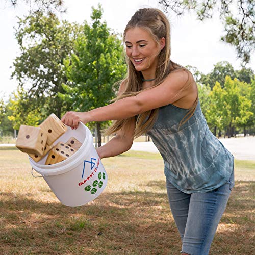 image for Summit Games Giant Yard Dice Set - Includes 6 Wooden Dice (3.5
