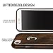 iPhone 7 Leather Case, ALYEE Ultra Thin Real Genuine Leather Protective iPhone 7 Cases Cover for iPhone7 4.7 inch(Coffee)