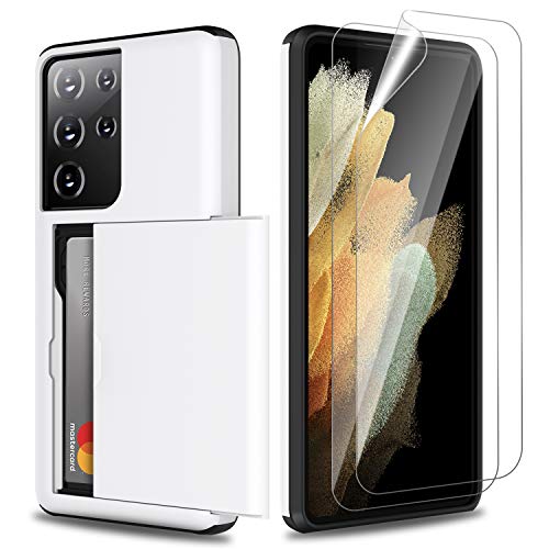 Zuslab Wallet Case with Card Holder for Galaxy S21 Ultra