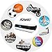 Kinetic 150PSI Handheld Mini Tire Inflator Power Bank LED Light Fast USB Phone Charger Fits In Glove Compartment Inflates in Seconds Great For Cars Bikes Sports BONUS Bike Holder & Pouch