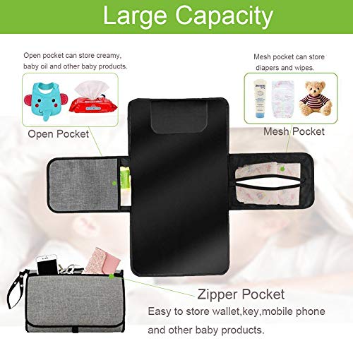 image for Portable Diaper Changing Pad Station,Baby Diaper Changing Mat Travel W