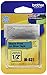 Brother Tape Cartridge 0.5IN Wide, Non-laminated Black On Blue ( M531 )