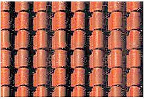 JTT Scenery Products JTT97434 1:100 Spanish Tile Sheet, 7.5"x12" (2)