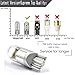 W5W 194 T10 LED Light Bulb White 921 168 LED Bulb Super Bright 12V 3030 2SMD for Car Interior Exterior Lights Map Door Reading Trunk Backup Tail Lights License Plate lamp (10PCS,2SMD White)